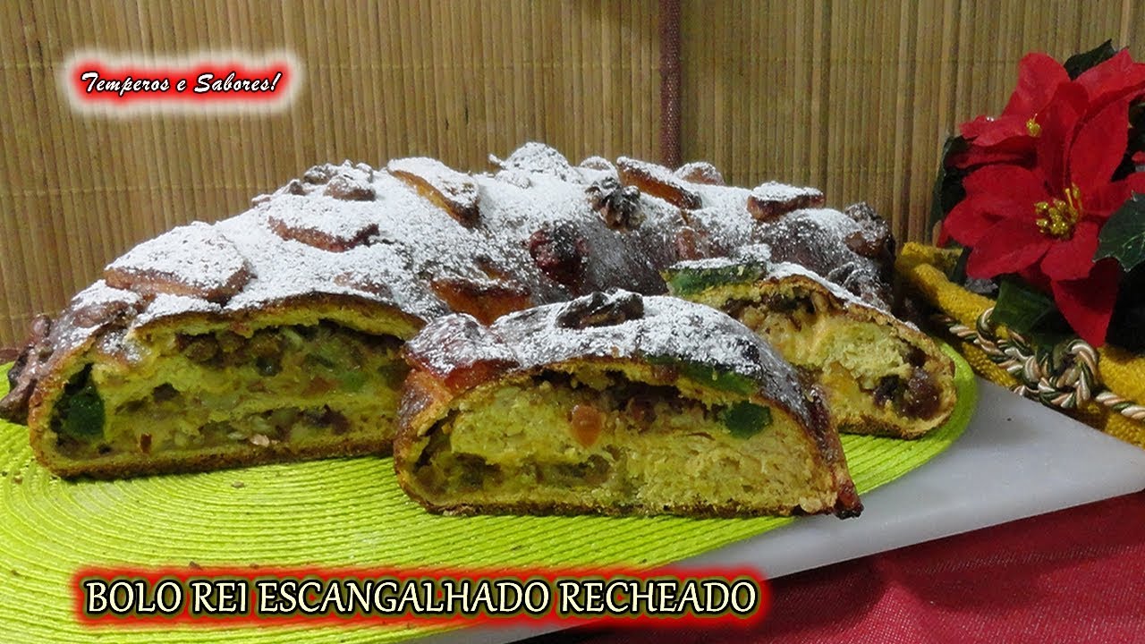 BOLO REI ESCANGALHADO RECHEADO delicioso e fácil