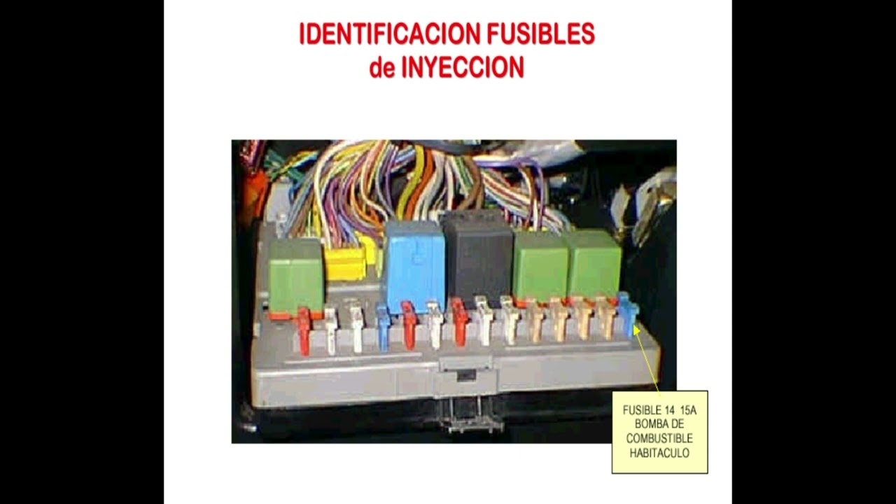Inyección Electrónica Peugeot 205 1 1   1 4 fusibles y relés
