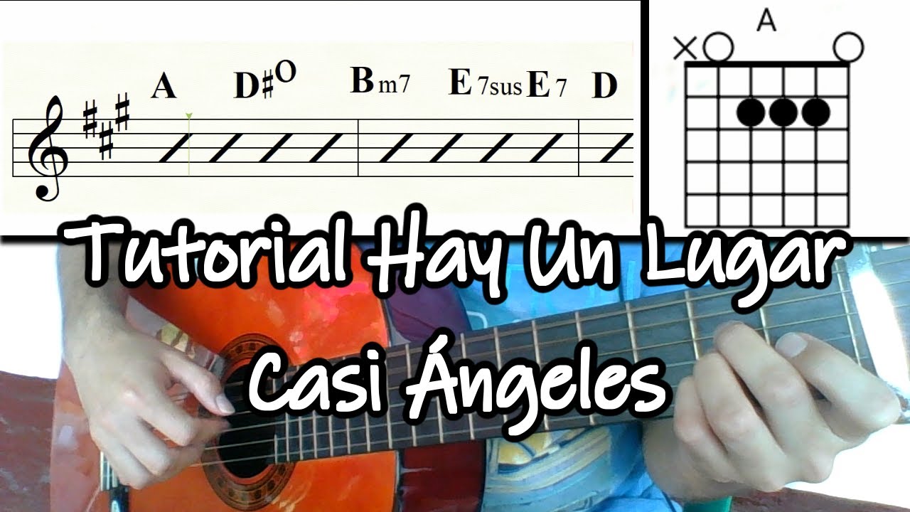 Tutorial - Cómo Tocar en Guitarra | Hay Un Lugar (Casi Ángeles) | MUSICASA