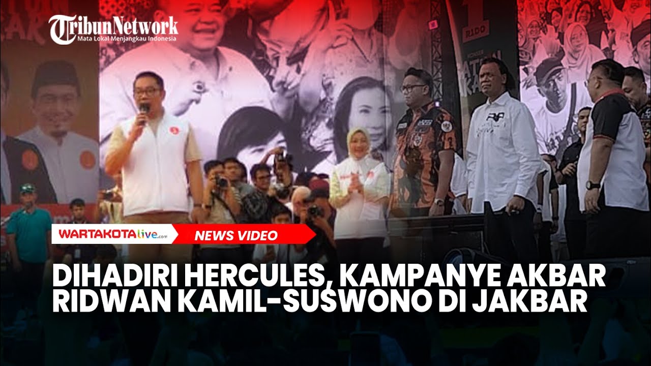 Kampanye Akbar Ridwan Kamil Suswono di Jakbar, Dihadiri Hercules