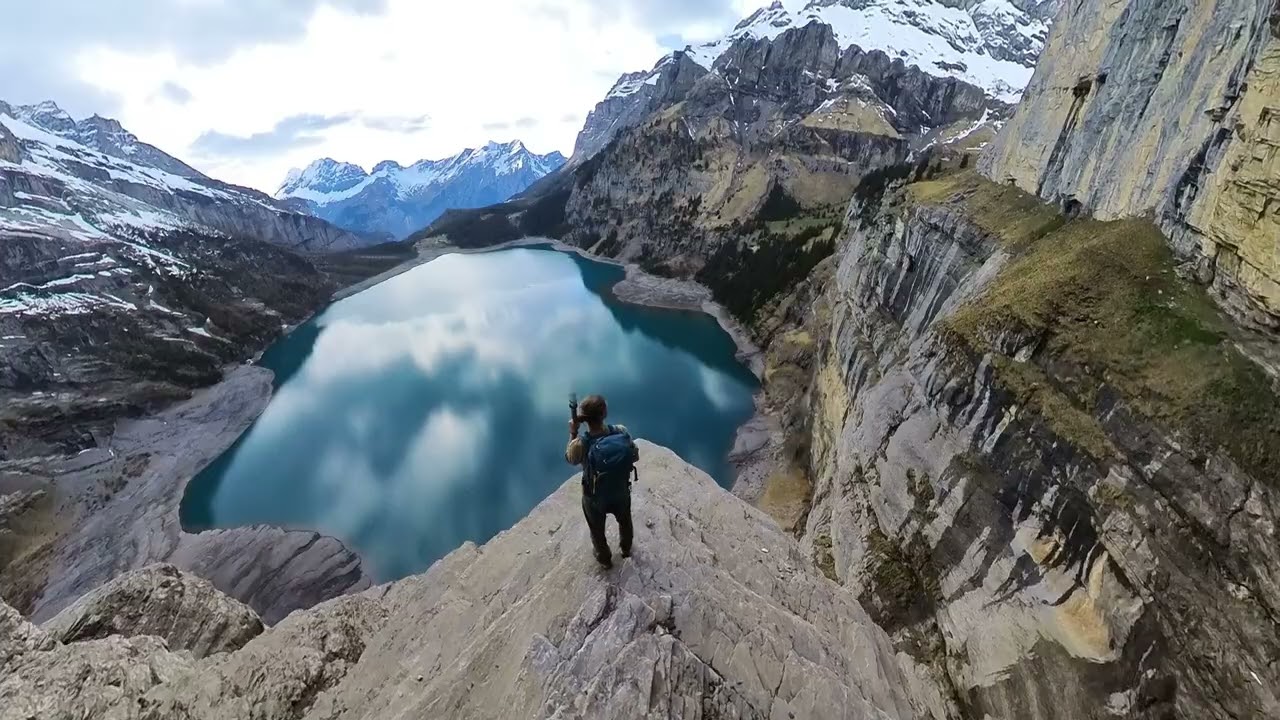 Oeschinensee Kandersteg Wanderung (Fründenschnur Panorama Hike 4 K)
