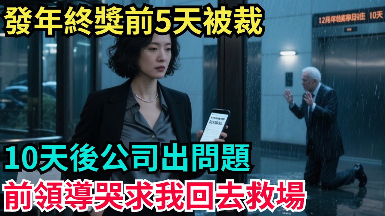 發年終獎前5天被裁，10天後公司出問題，前領導哭求我回去救場【奇聞秘事】#奇聞#案件#真相#揭秘#秘事#故事#案件解讀