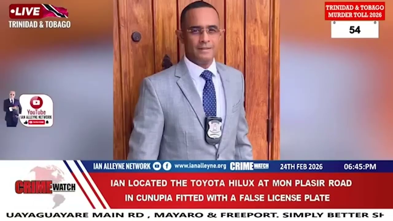 Ian tracks down stolen Hilux fitted with fake license plates near a mosque in Cunupia