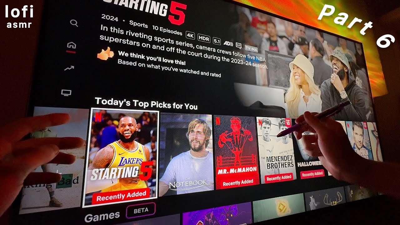 ASMR Scrolling Through Netflix pt 6 🎥 (movie whisper ramble) LOFI
