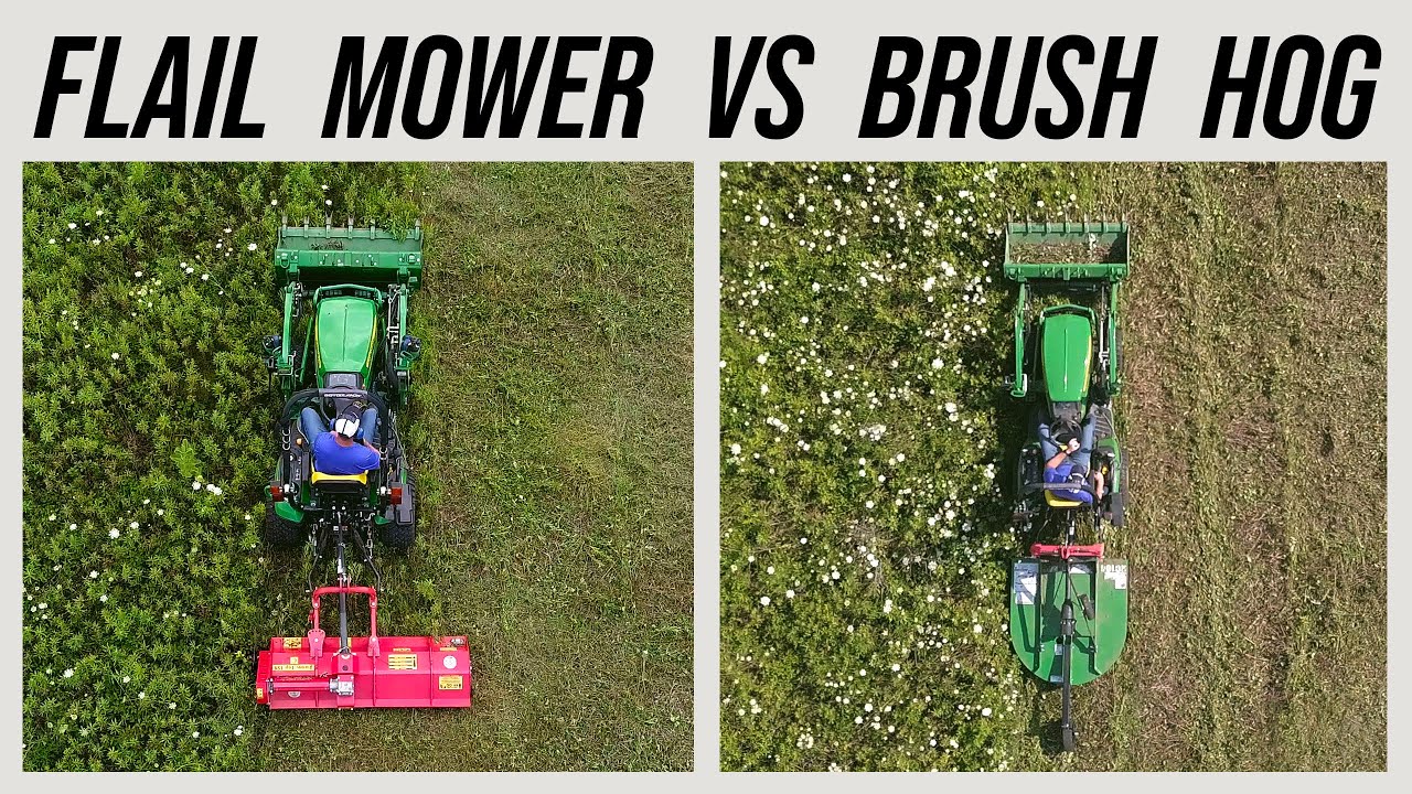 DOUBLE THE PRICE, IS IT WORTH IT? FLAIL MOWER VS BRUSH HOG 🚜
