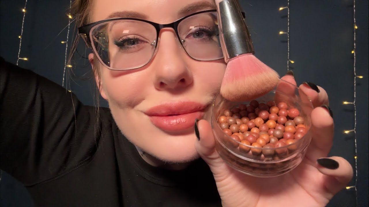 ASMR Doing Your Eyebrows +Bronzing Pearls