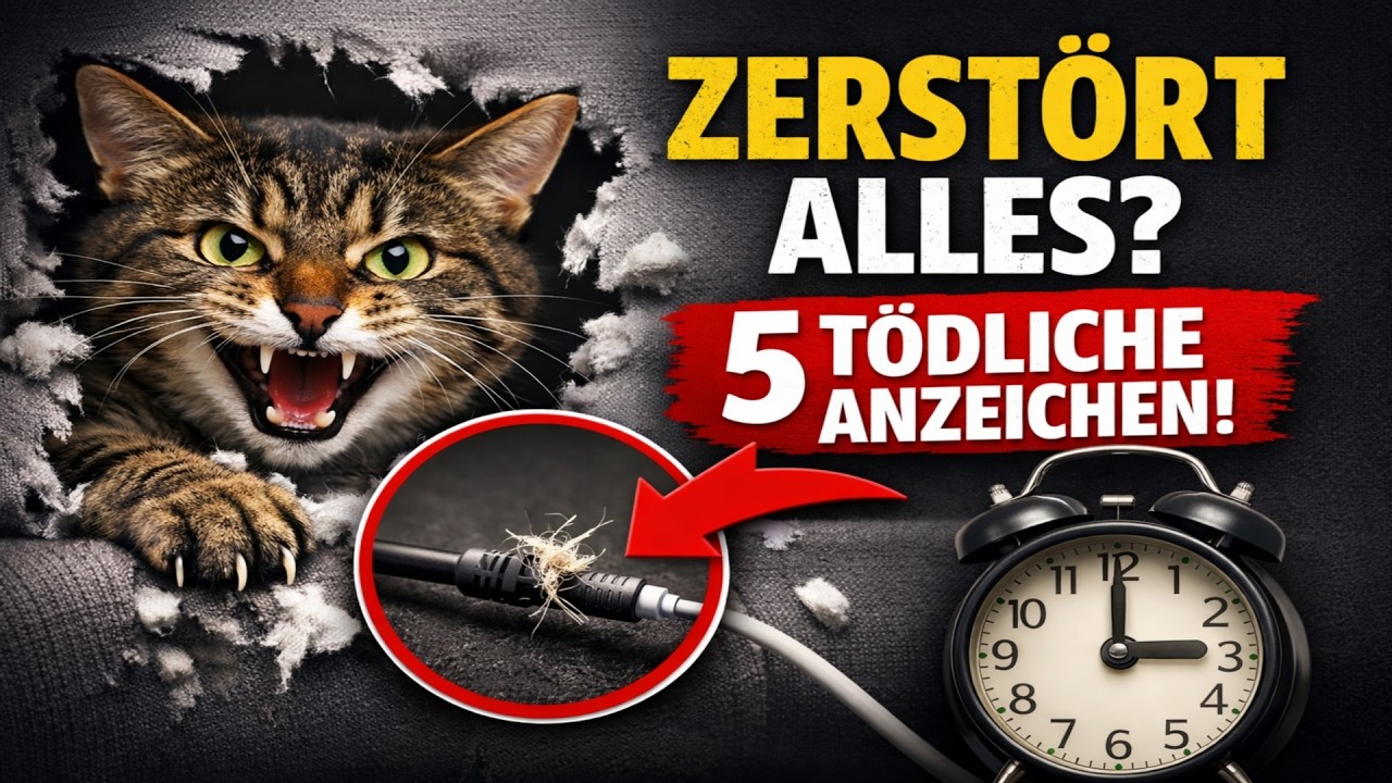 Ihre Katze ZERSTÖRT alles? 😼 5 Anzeichen für TÖDLICHE Langeweile (und was SIE tun können)