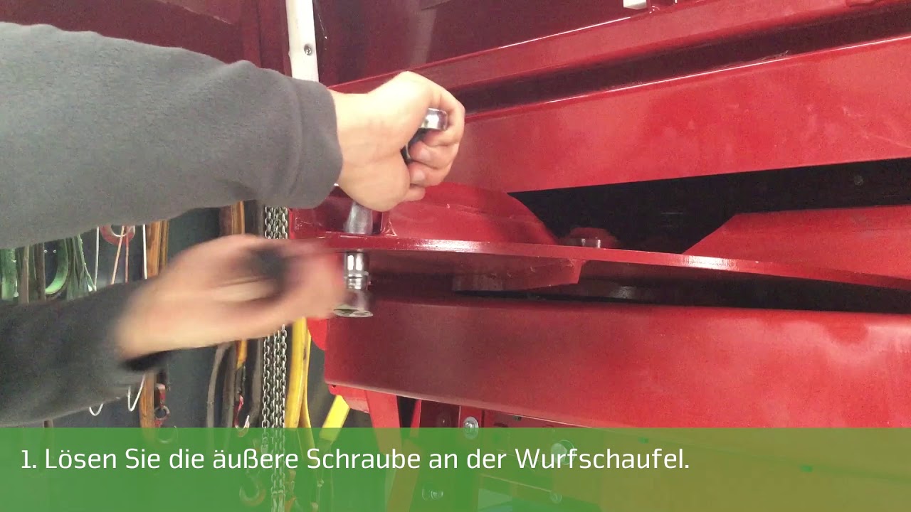 Strautmann Tutorial - Einstellung Wurfschaufeln Universalstreuer VS/PS 200 02DE