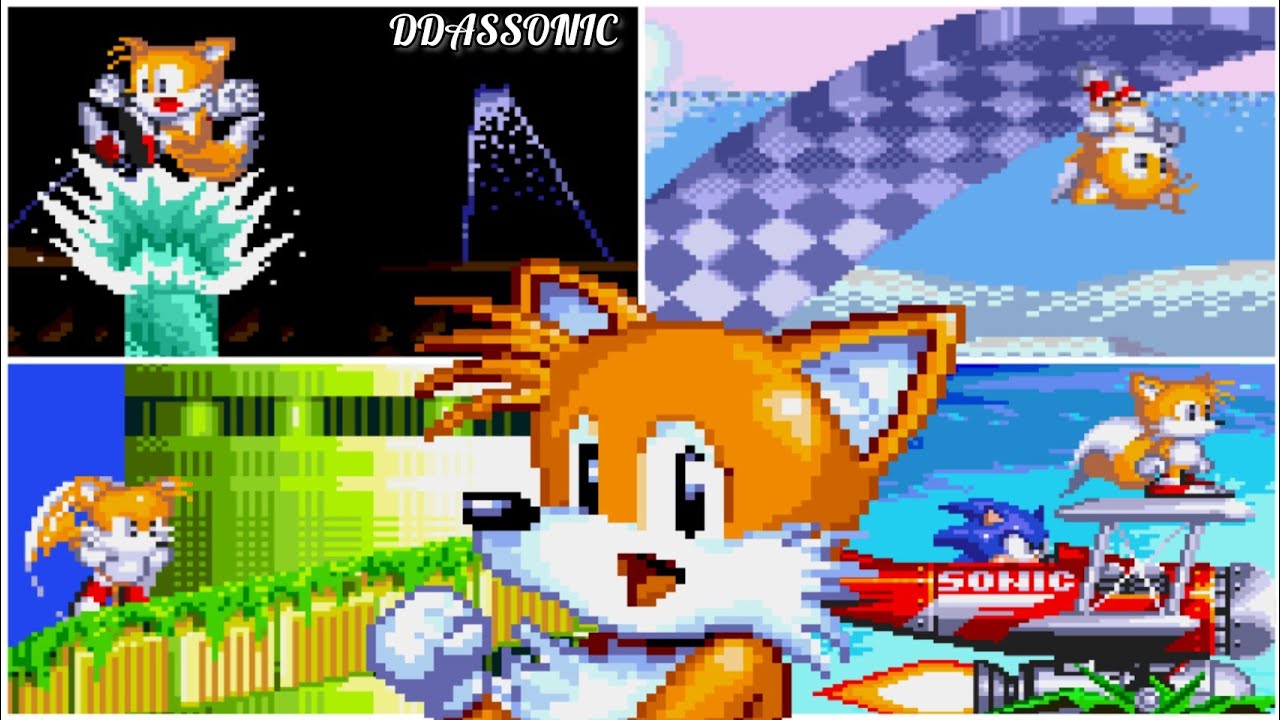 Sonic 1, 2, 3 & Knuckles - All Zone Transitions With Tails