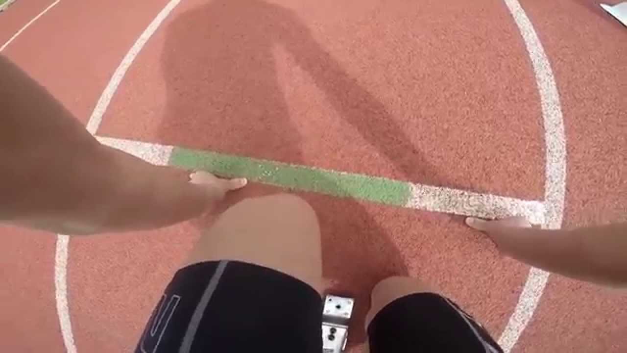 GoPro action with Riley Caines in the 200m