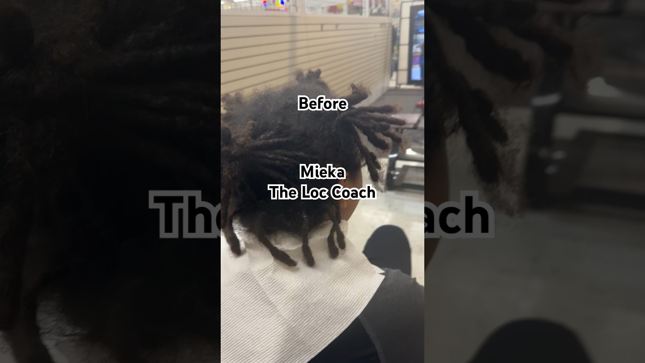 Loc Retwist Before & After 😍 Kansas City Dreadlock Retwist #locs #dreadlocks #shorts