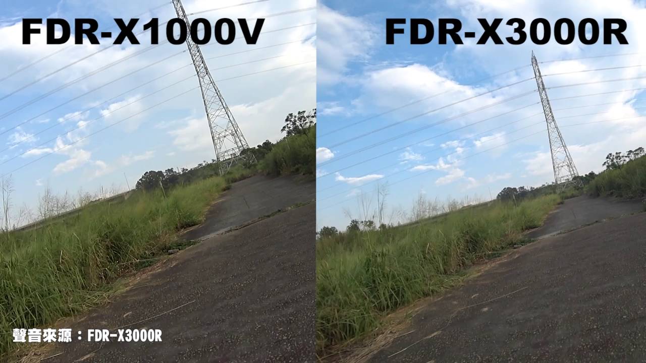 FDR-X1000V vs FDR-X3000R with Steady shot
