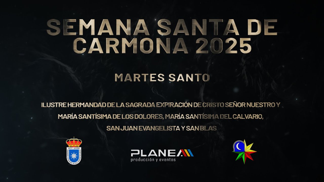 Martes Santo , Semana Santa de Carmona 2025.