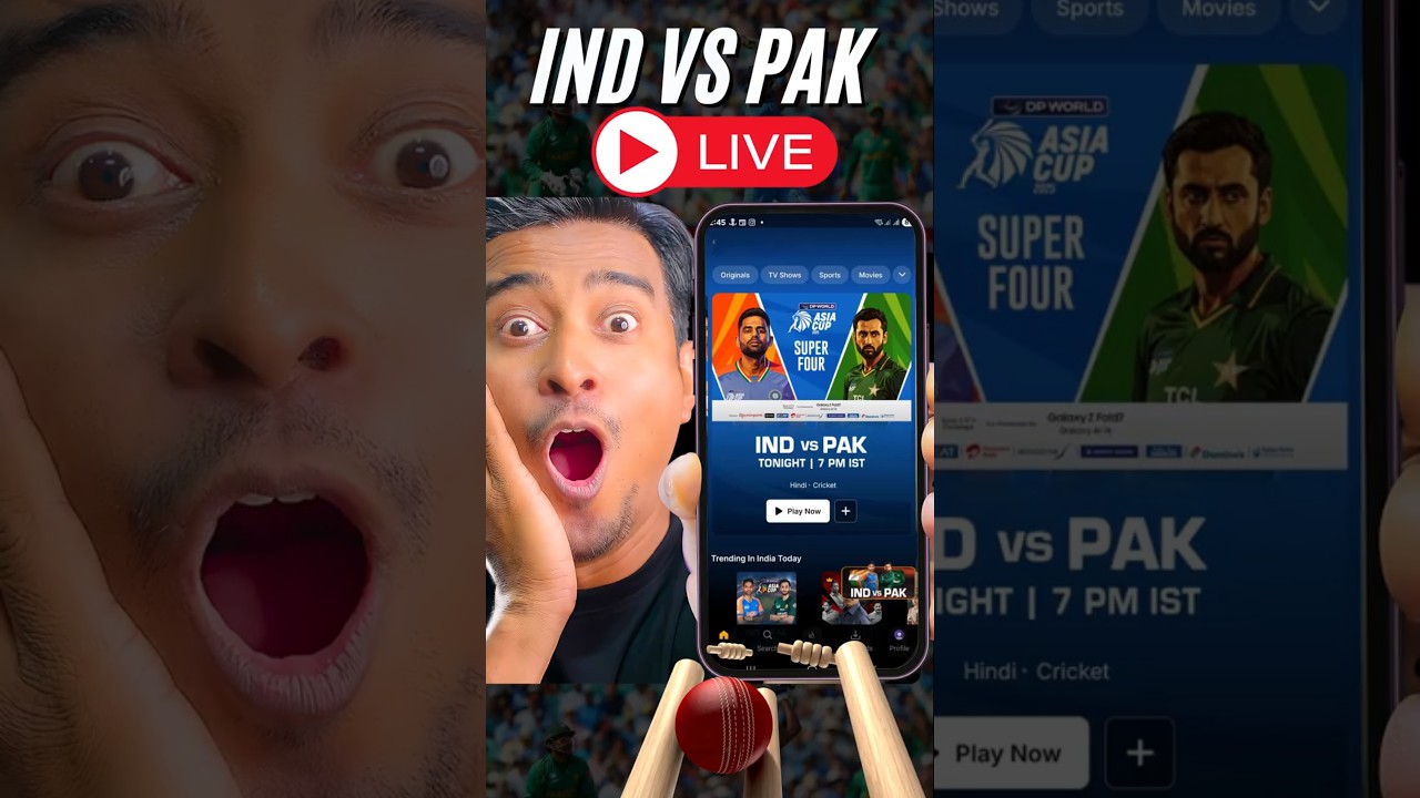 India vs Pakistan Asia Cup Live Match Kaise Dekhe Free? | How to Watch IND vs PAK Live Streaming App