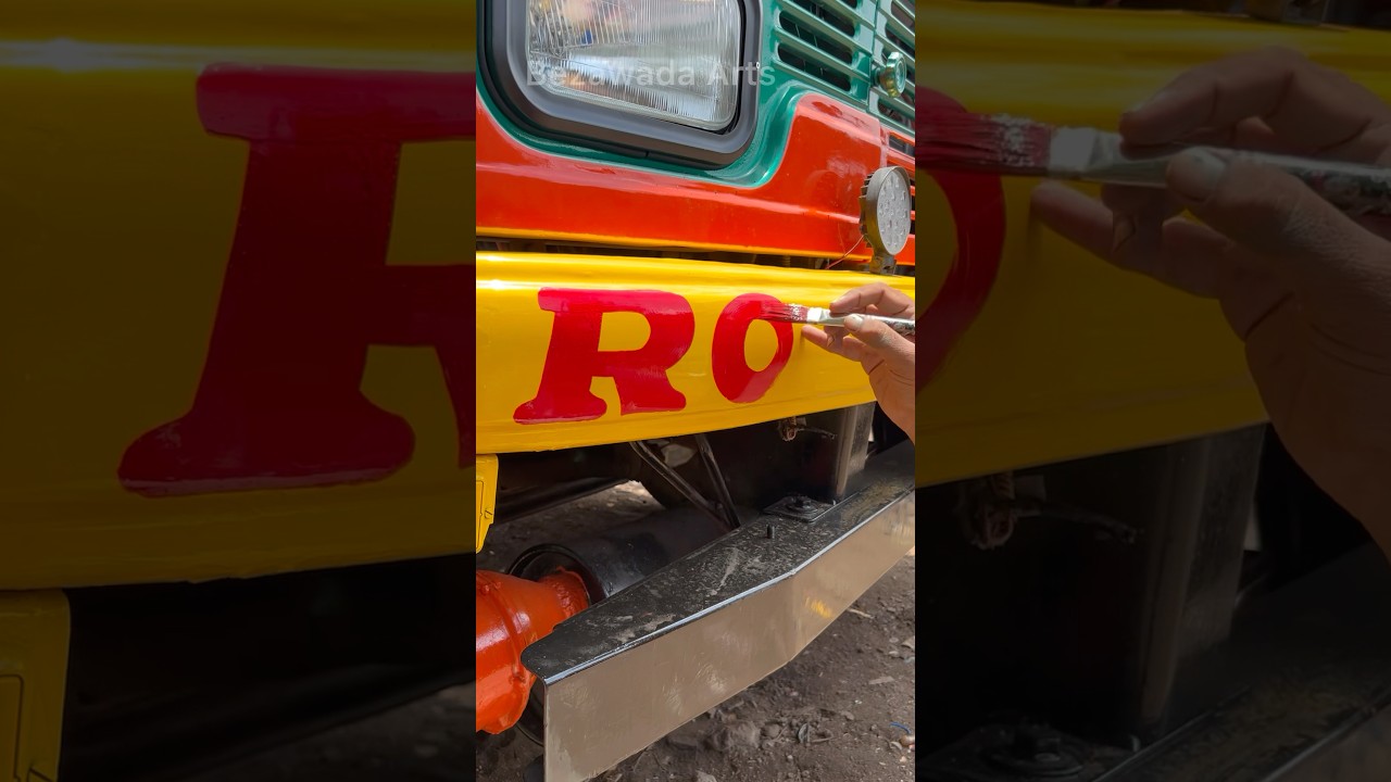 Tata Truck Gets AMAZING Street Art Makeover . #viral #trending #painting #short