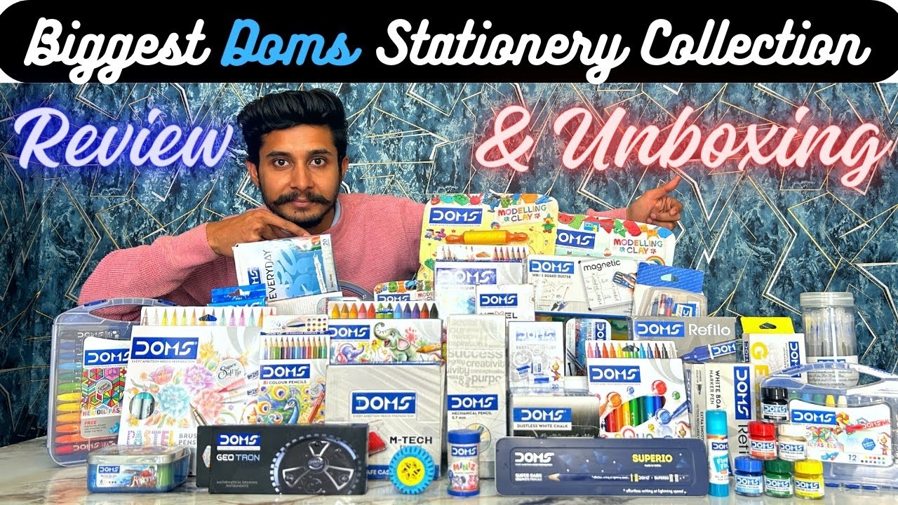 DOMS Full Stationery Unboxing & Review | Stationery World |#stationery