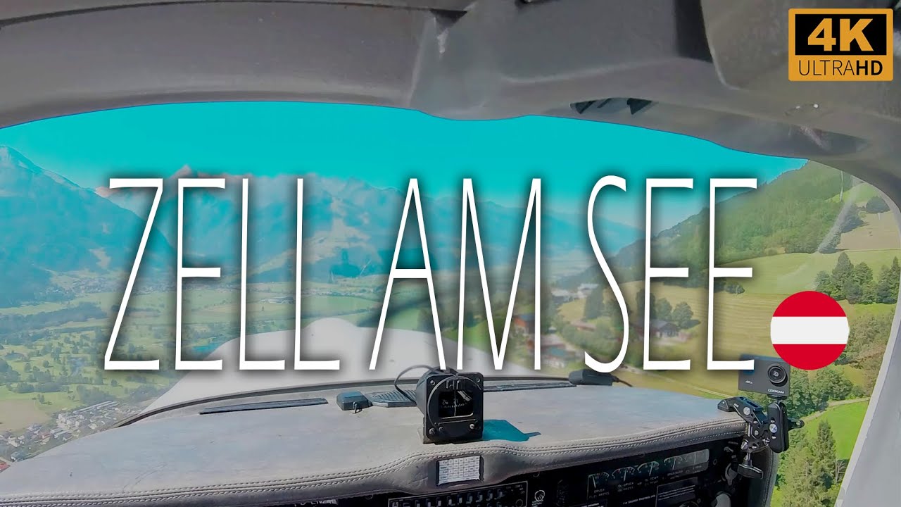 VFR Flight to LOWZ Zell am See | Challenging Alpine Approach & Scenic Views in 4K