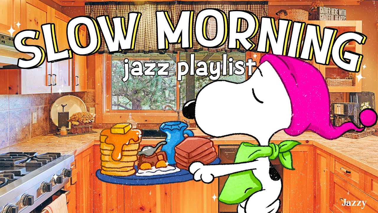 Slow Morning with Snoopy 🌞| Breakfast Jazz for a Calm Start by Jazzy