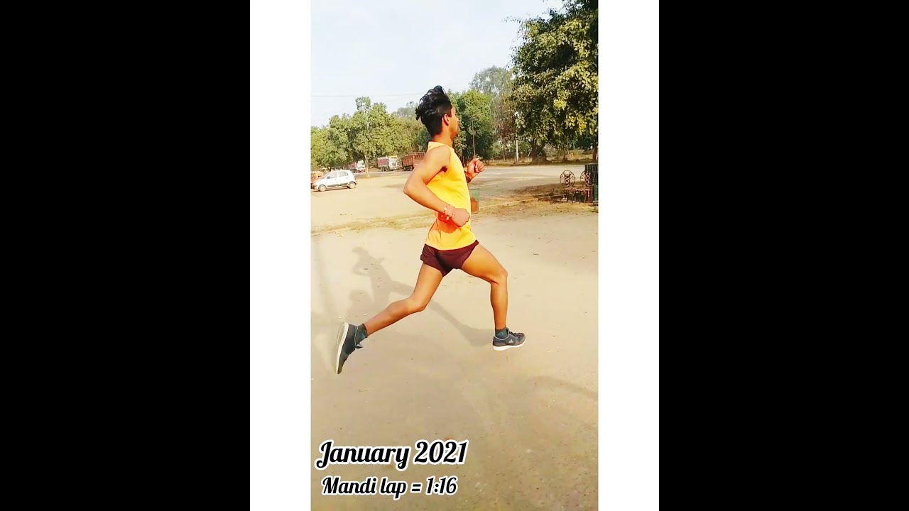 520m Time Trial (1:16) || Mandi lap #runninglover #runner #army