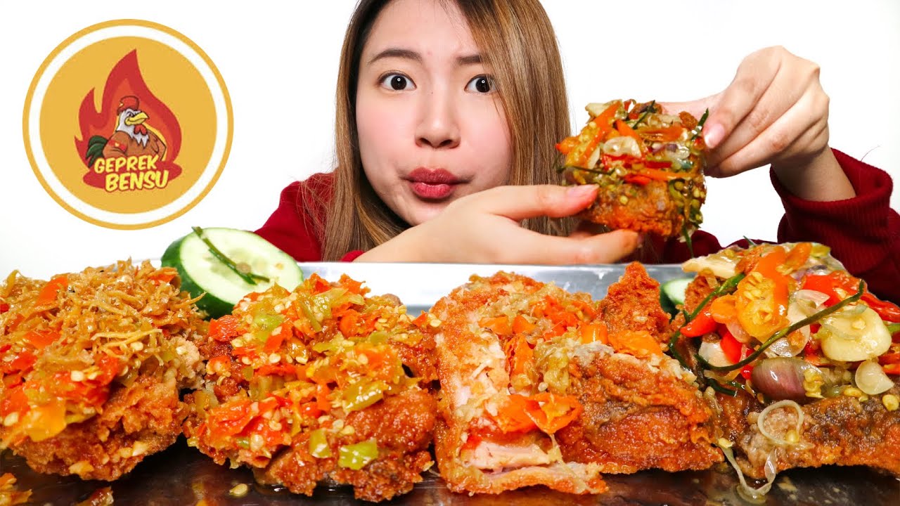 MUKBANG GEPREK BENSU MACAM SAMBEL (TERI, MATAH, EMBE, BAWANG)
