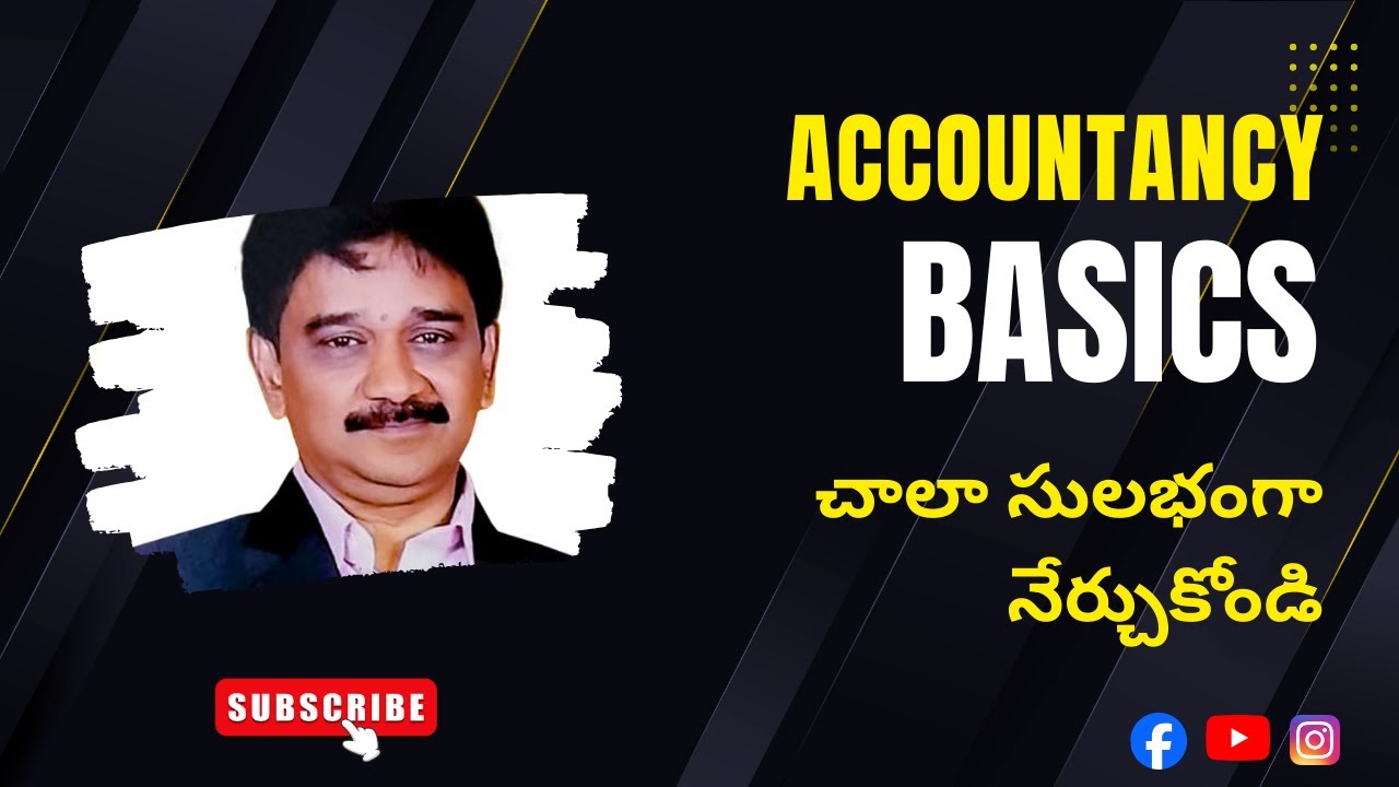 Accounting Basics_Part 1 | In Telugu | by Sriram C.A Academy Subbu | Explaining Debit & Credit