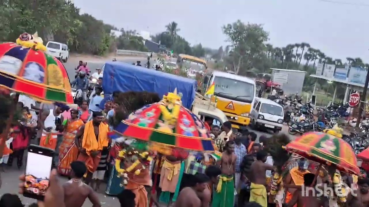 பழனி பாதயாத்திரை புளியம்பட்டி காவடி முதல் நாள் பயணம் 