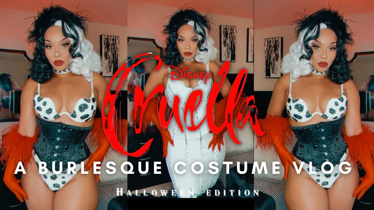 Cruella De Vil Burlesque Costume VLOG: DIY Halloween Costume