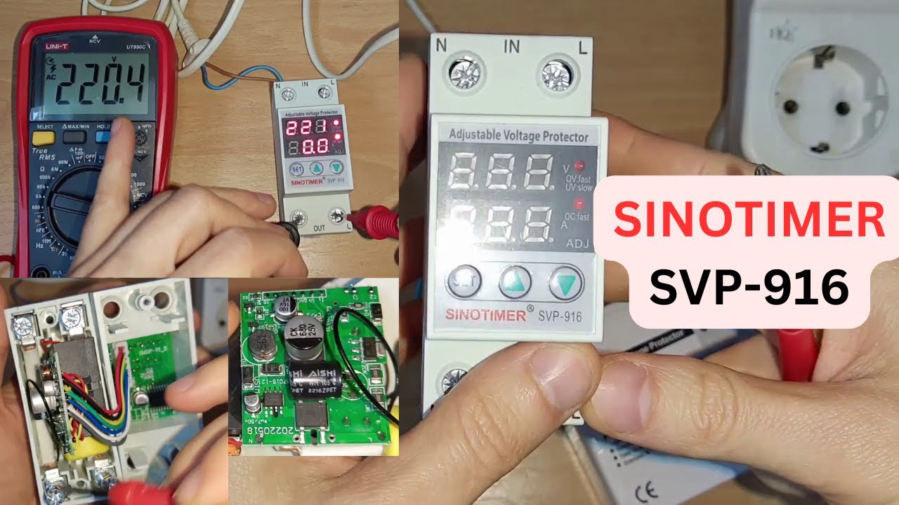 Sinotimer SVP-916 63A adjustable voltage protector