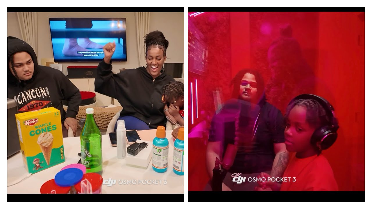 We in the studio - Kaiser‘s first song ￼- baking cake- my Daughter’s big birthday surprise ￼🤫🎂