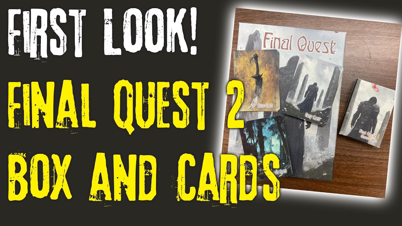 Final Quest Box and Cards, first look