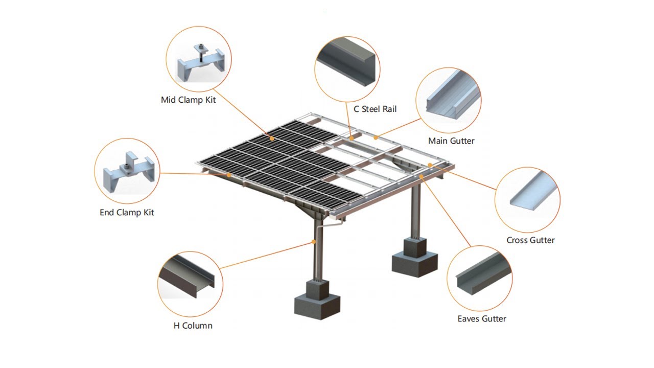 SF Steel Cantilever Carport
