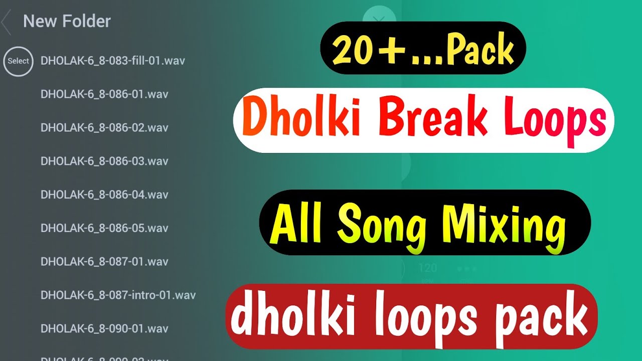 dholki break loops || 2022 dj samples || all song mixing dholki loops 😱