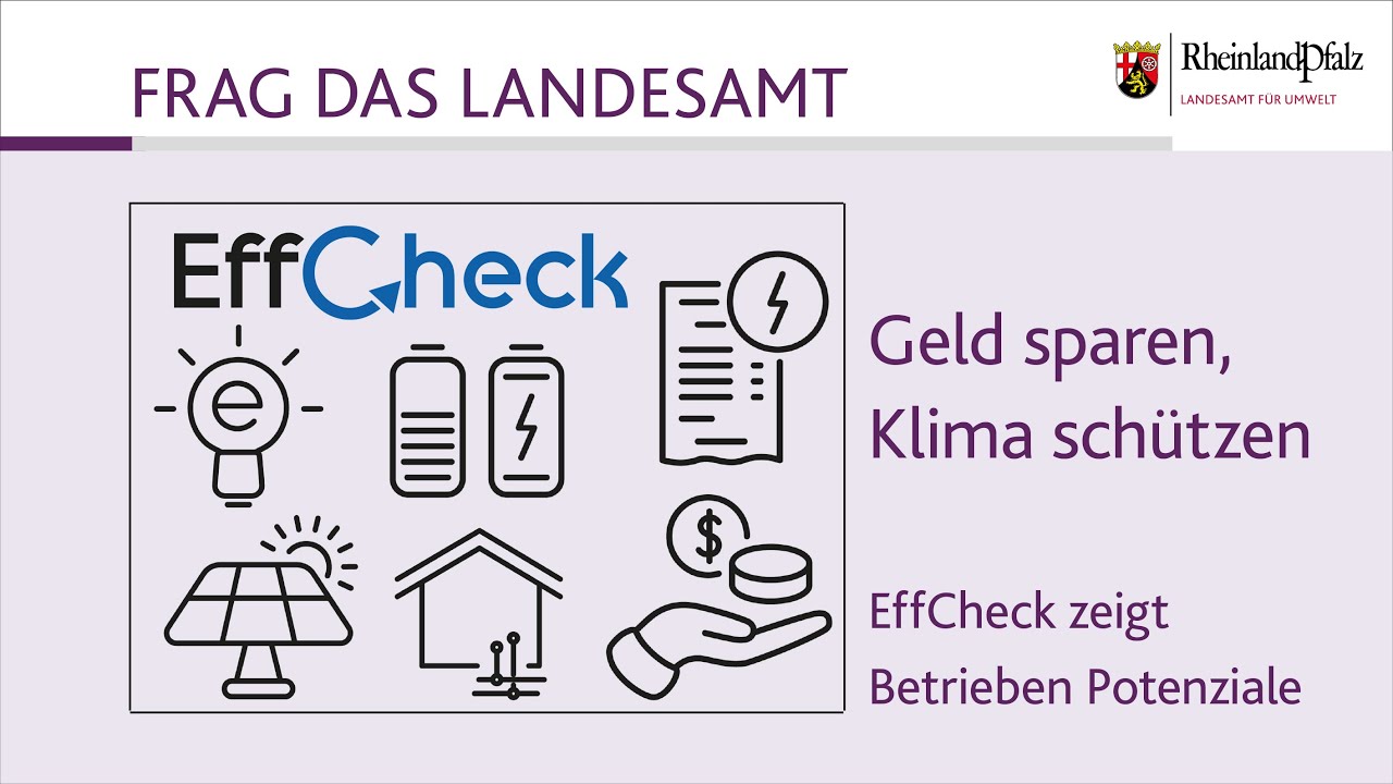 Frag das LfU: Geld sparen, Klima schützen