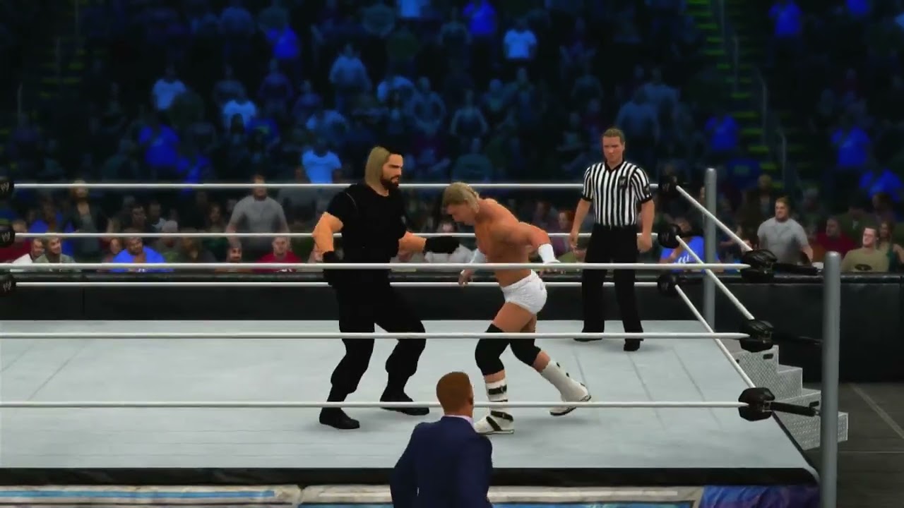 WWE 2K15 - Дольф Зигглер против Сета Роллинза с Трипл Эйчем: Friday Night Smackdown [6 июня 2014 г.]