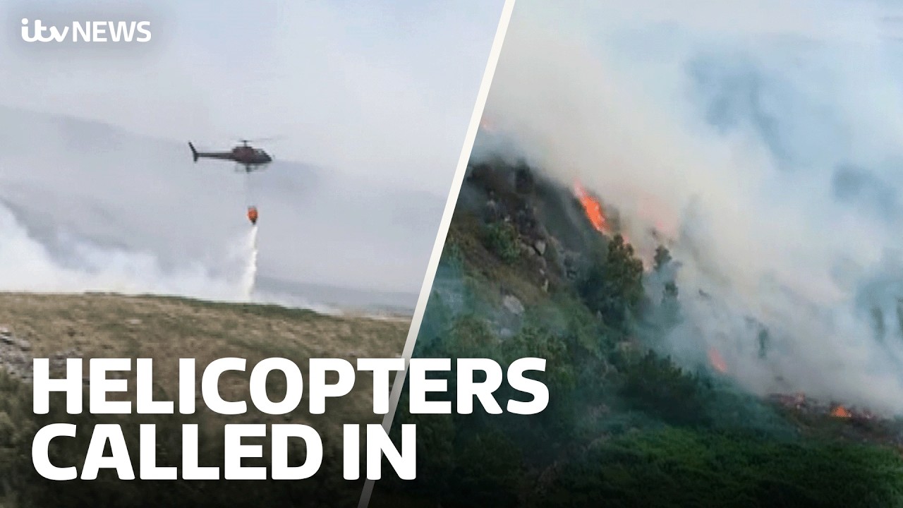 Wildfires continue to rage across Peak District and Greater Manchester