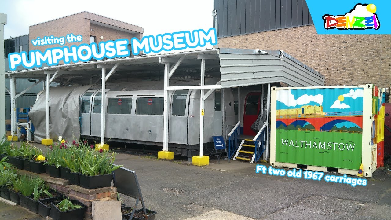 VISITING WALTHAMSTOW PUMPHOUSE MUSEUM and seeing old 1967 Tube Stock Trains
