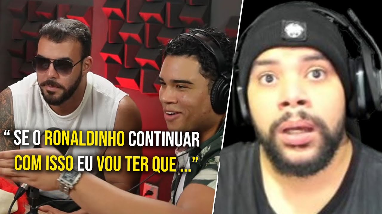 LUANGAMEPLAY REJANDO AO WALLACY AMEAÇANDO RONALDINHO NO PODCAST (NÃO PERDOOU)