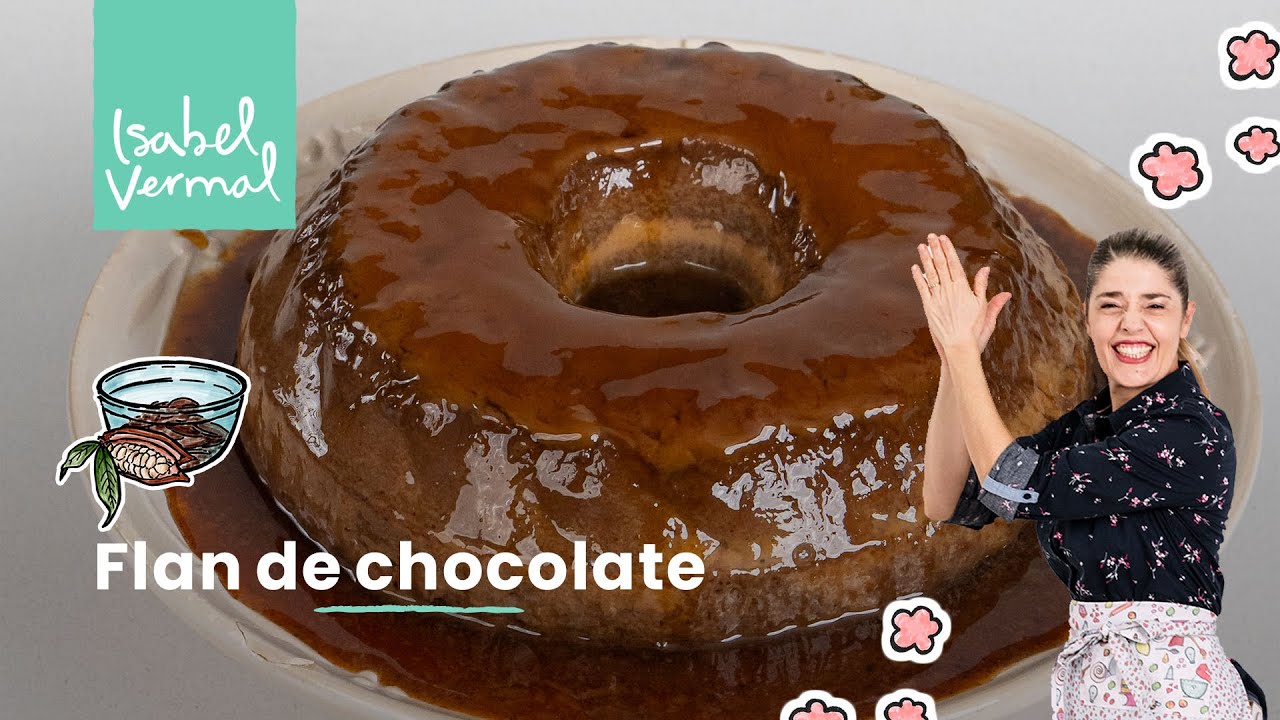 Flan de chocolate