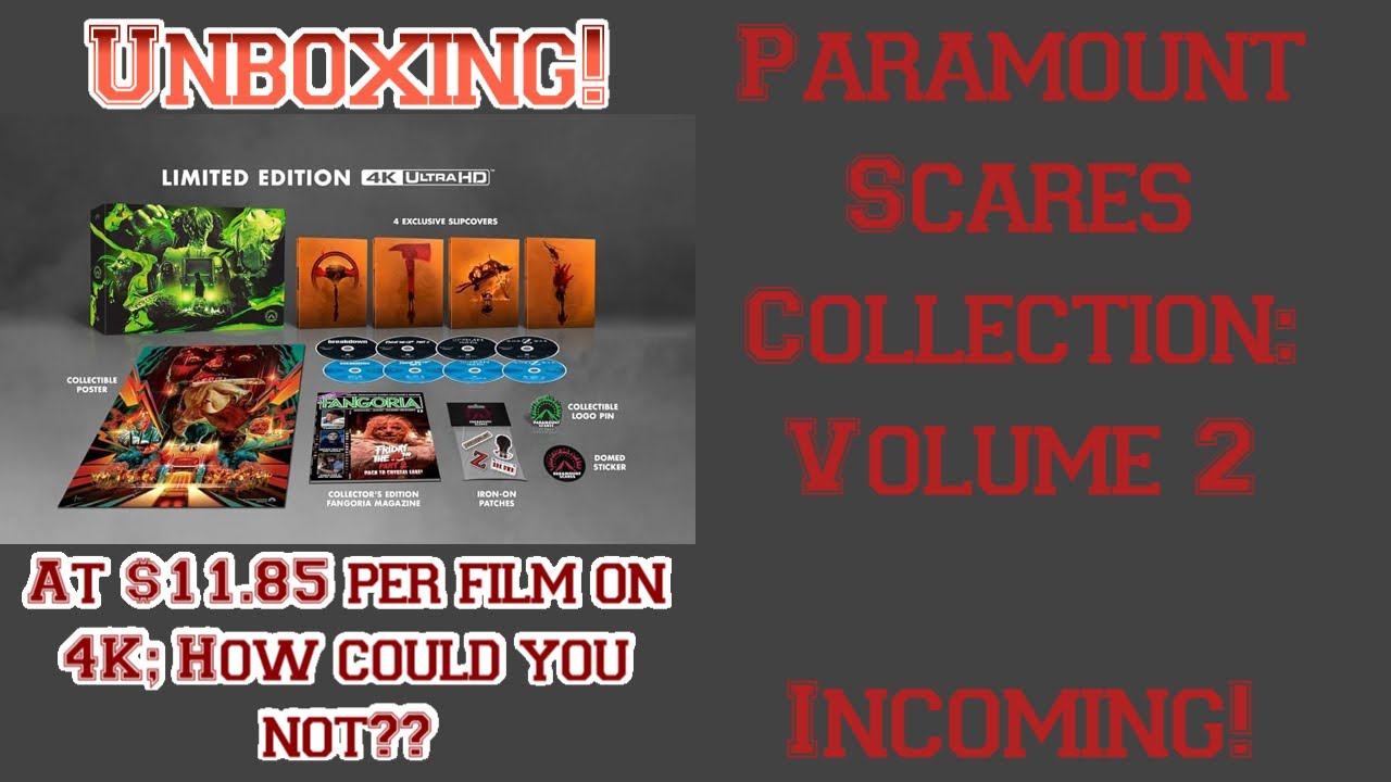SumDumBuys-Paramount Scares Collection: Volume 2 | Limited Edition 4K Set | Amazing Value! UNBOXING