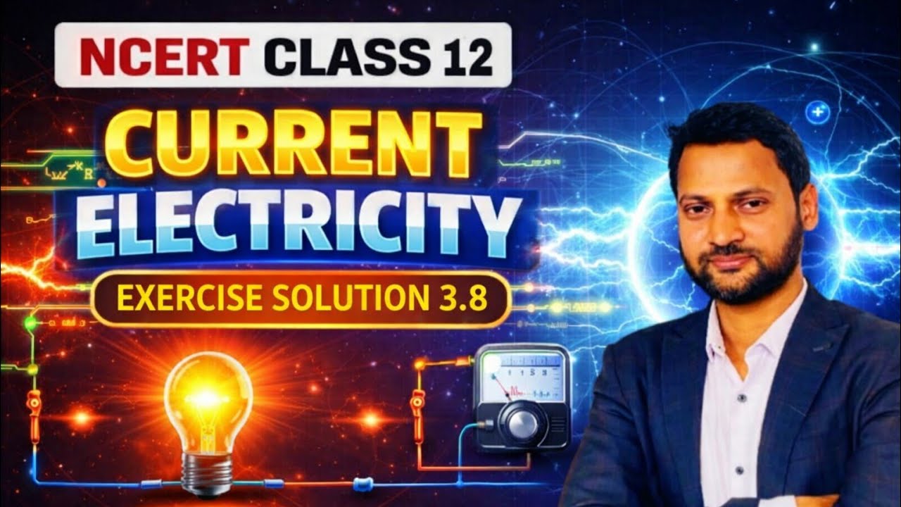 NCERT Exercise 3.8 || CLASS 12TH Physics || Ch-3 Current Electricity 