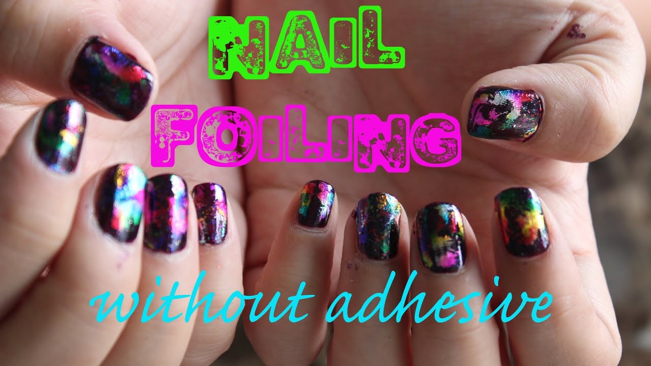 Nail Foiling without adhesive