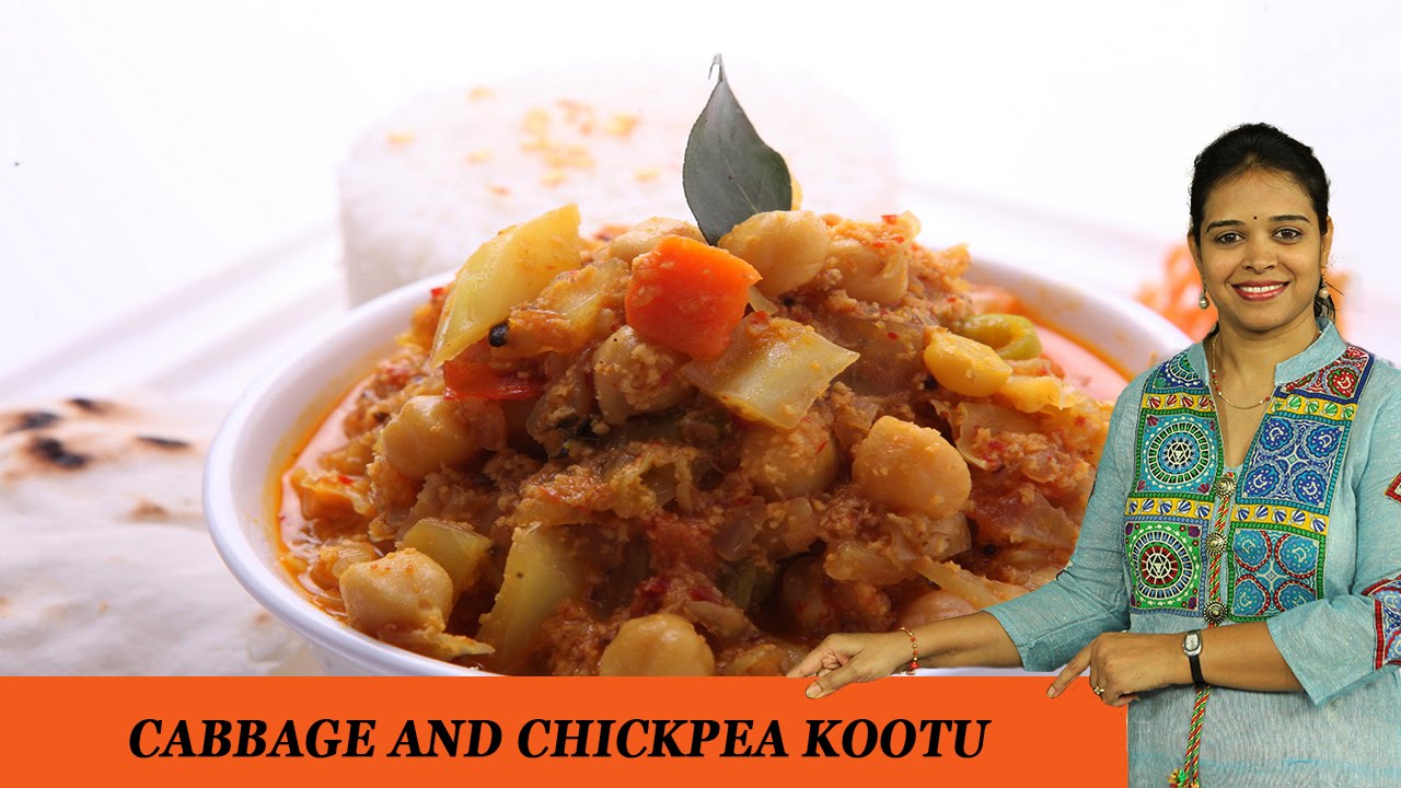 CABBAGE AND CHICKPEA KOOTU - Mrs Vahchef