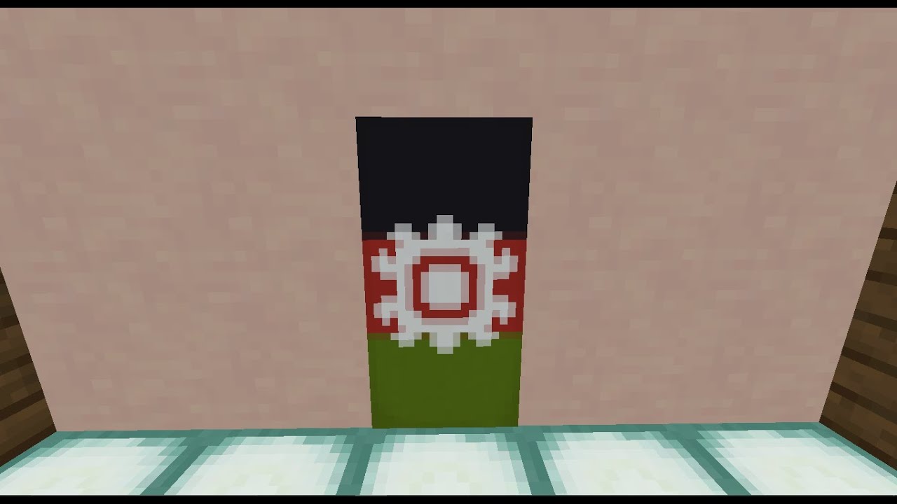 Minecraft | How to make an Afghanistan Flag Banner