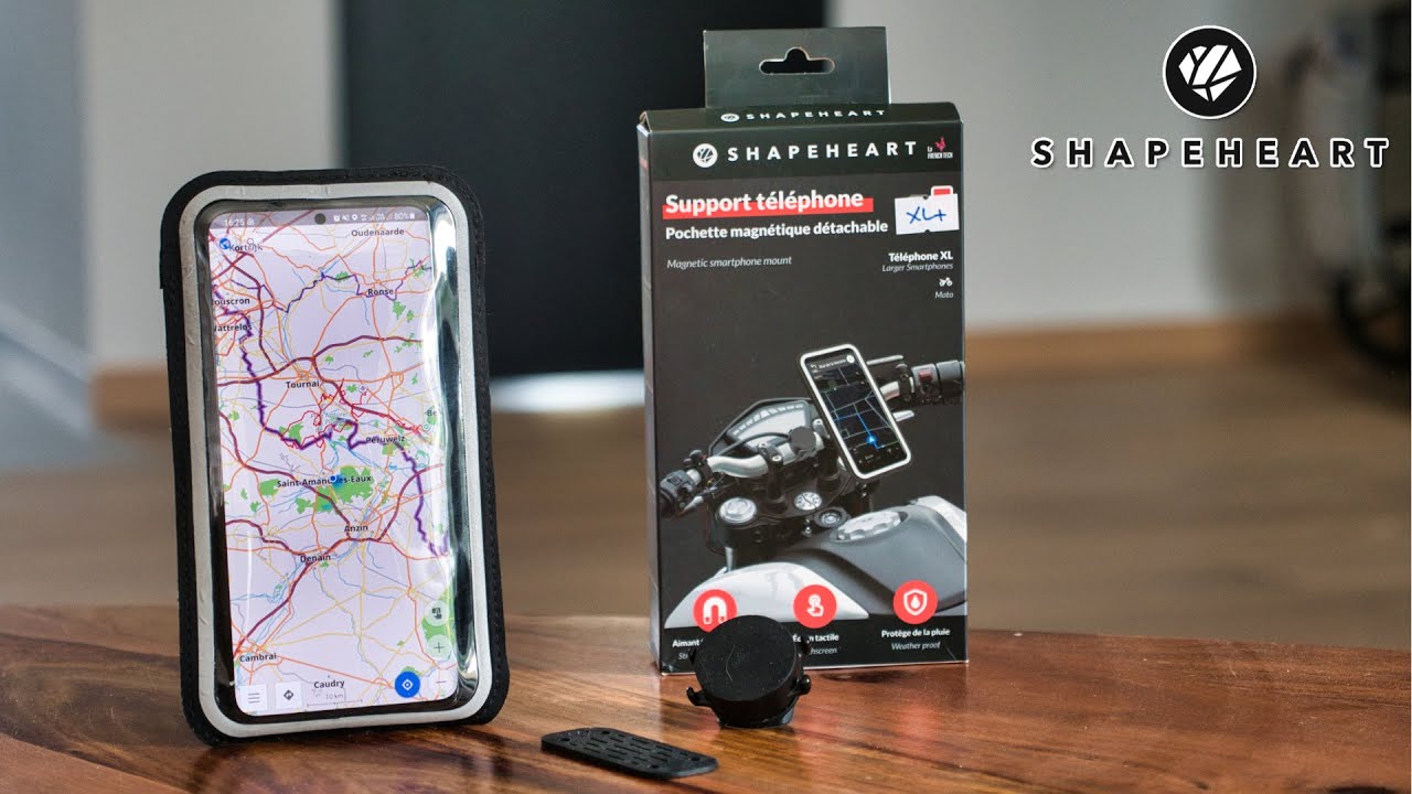 Test du support smartphone pour moto Shapeheart : meilleur que le Givi S957B ?