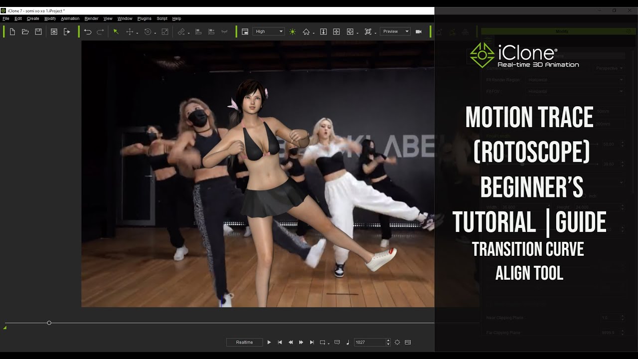 iClone  Motion Trace (Rotoscope In Iclone 8 ) Beginners Tutorial | Part 2