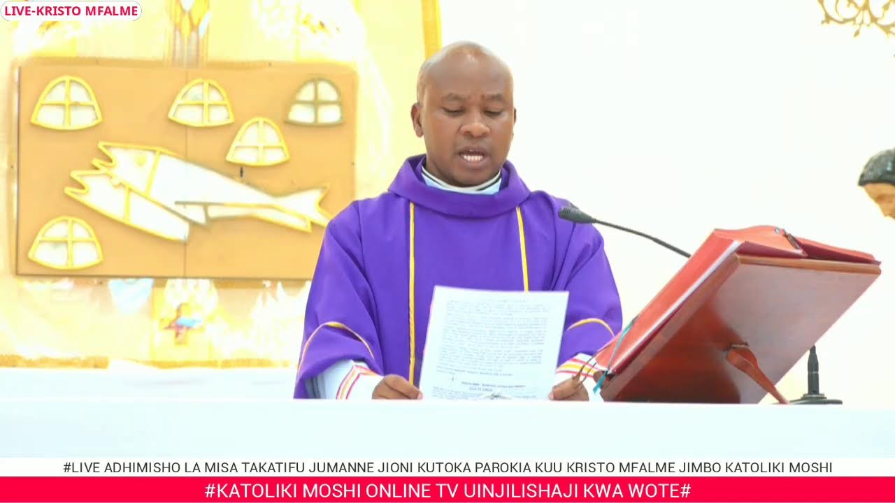 #LIVE ADHIMISHO LA MISA TAKATIFU JUMANNE JIONI KUTOKA PAROKIA KUU KRISTO MFALME