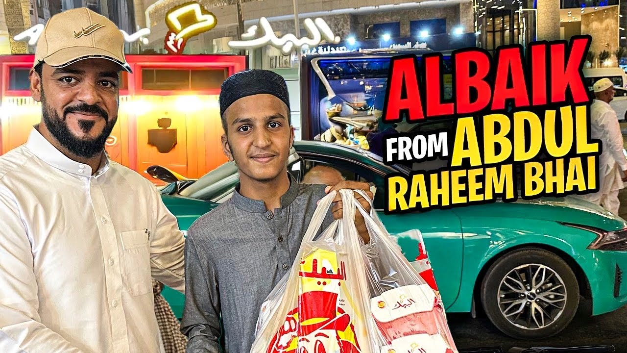 “Special Al-Baik Party by Abdul Rahim Bhai 😍 | Exploring Makkah Sasta Bazar”