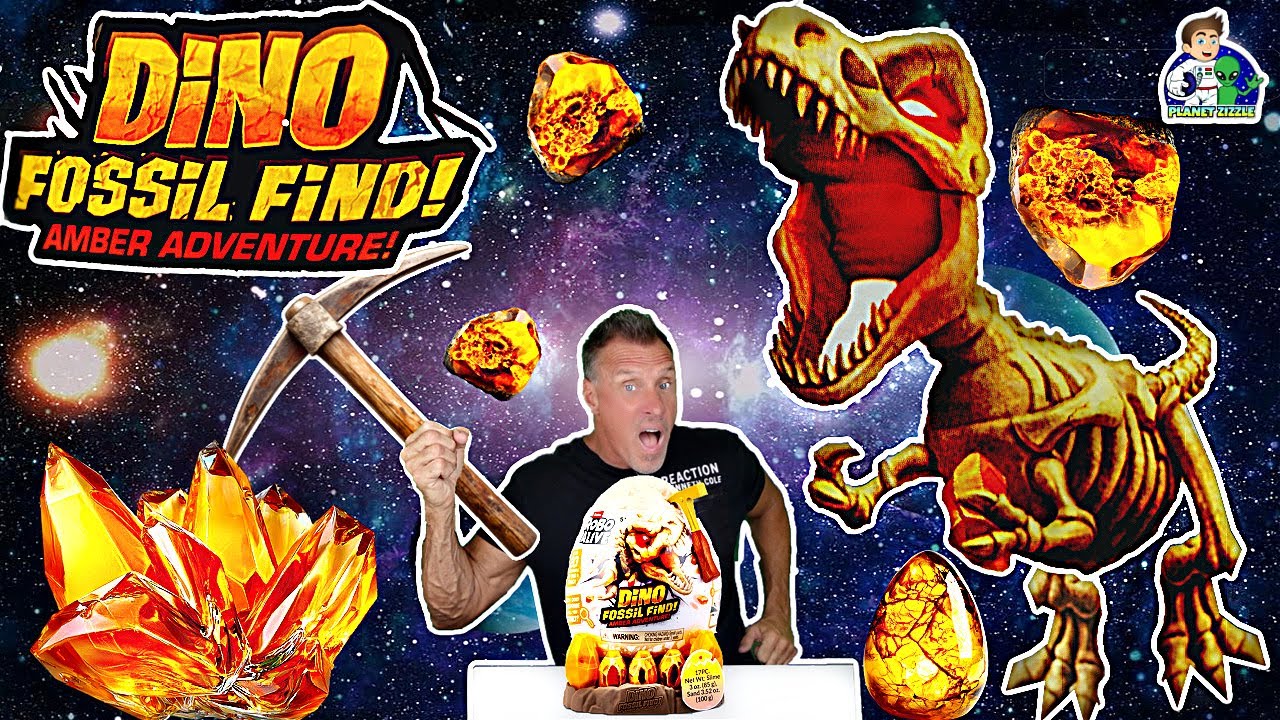 ZURU Robo Alive Dino Fossil Find Amber Adventure