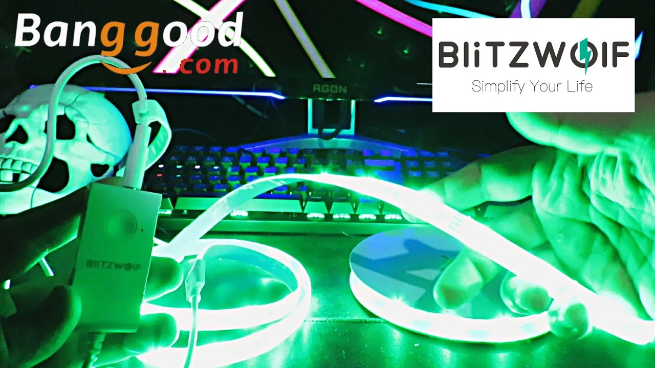 Unboxing (desembalando) BlitzWolf Smart LED Light Strip BW-LT11