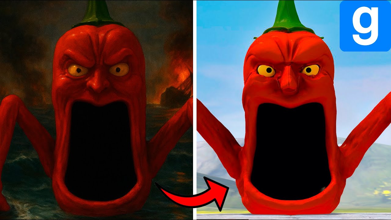 I MADE 3D SEA EATER MUSCLE PEPPER in Garry's Mod!